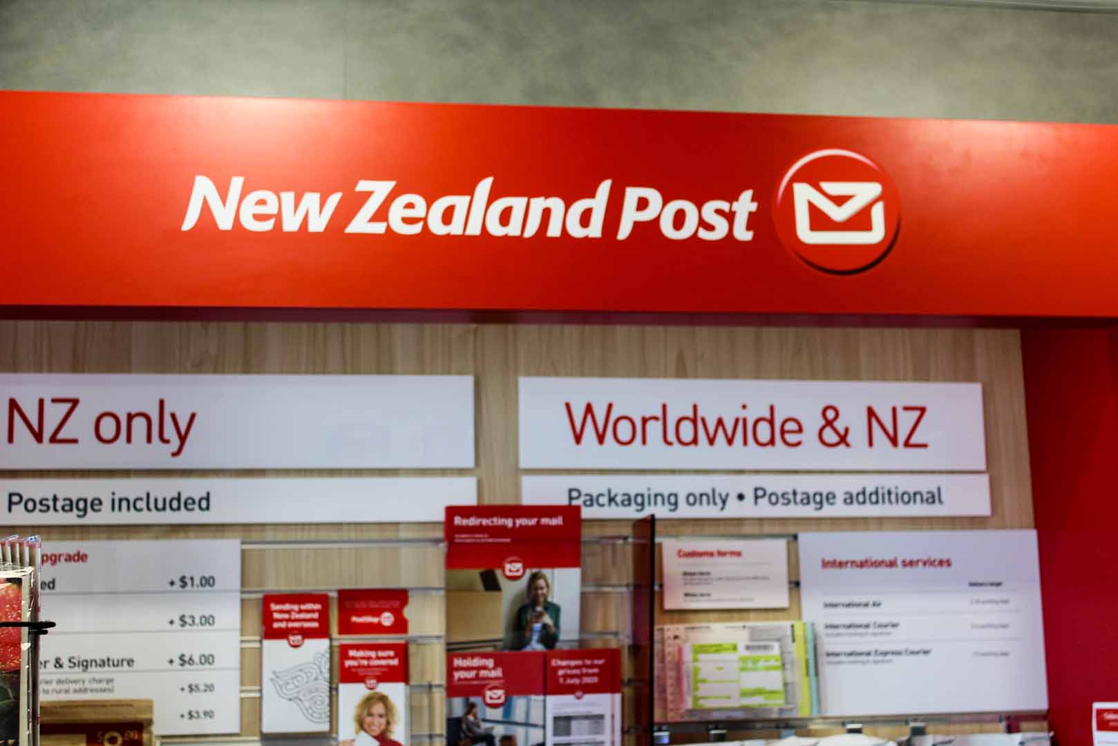 New Zealand Post resources at Silverstream Kaiapoi Pharmacy