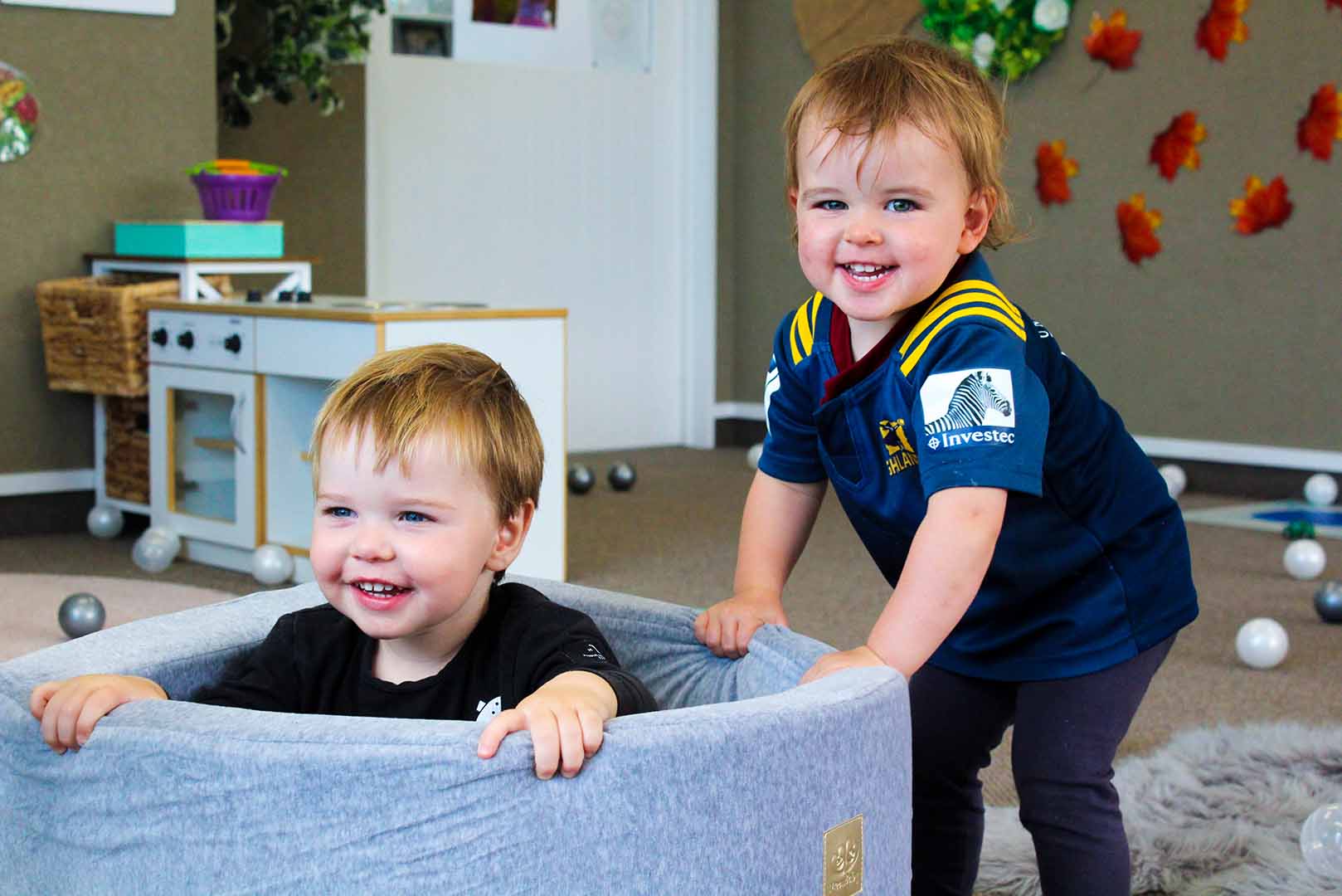 two young boys playing at Beststart Preschool