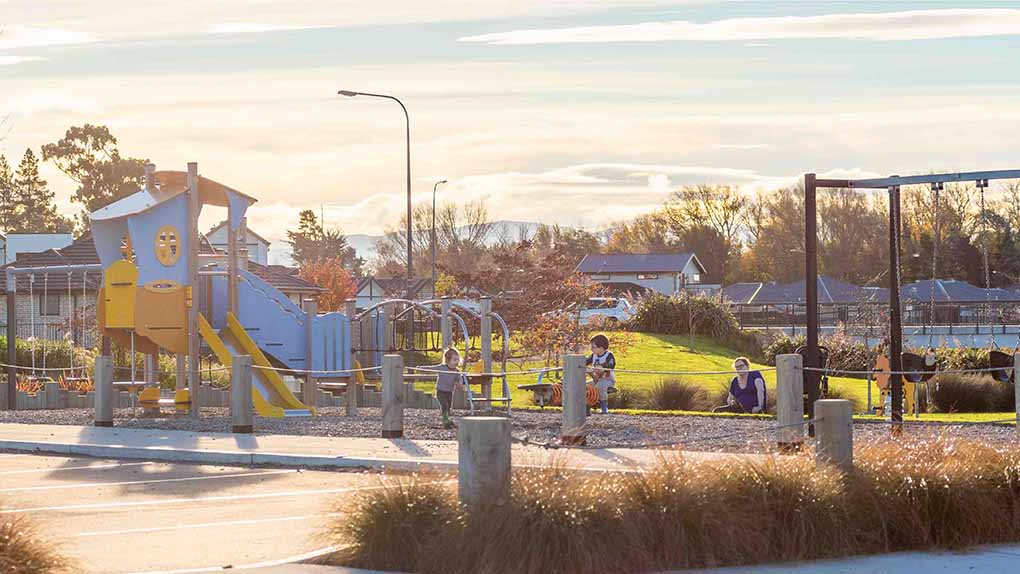 Children enjoying the playground in Silverstream