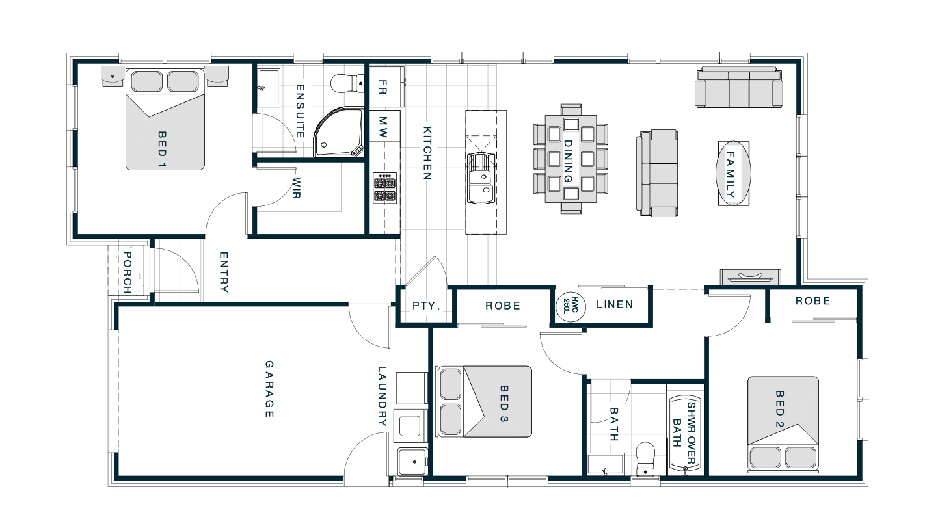 Stonewood homes Margate design floorplan