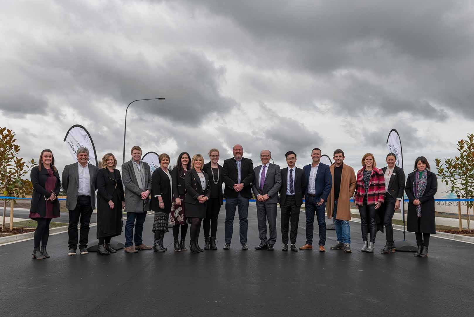 Lime Developments, Lime Living, Devcorp and Lime Real Estate staff in attendance of the Silverstream east side opening ceremony