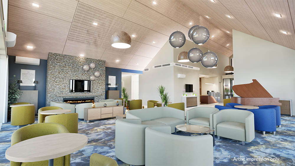 Silverstream_The_Sterling_Amenities_Building_Interior Artist's impression of the library at The Sterling. Subject to change.